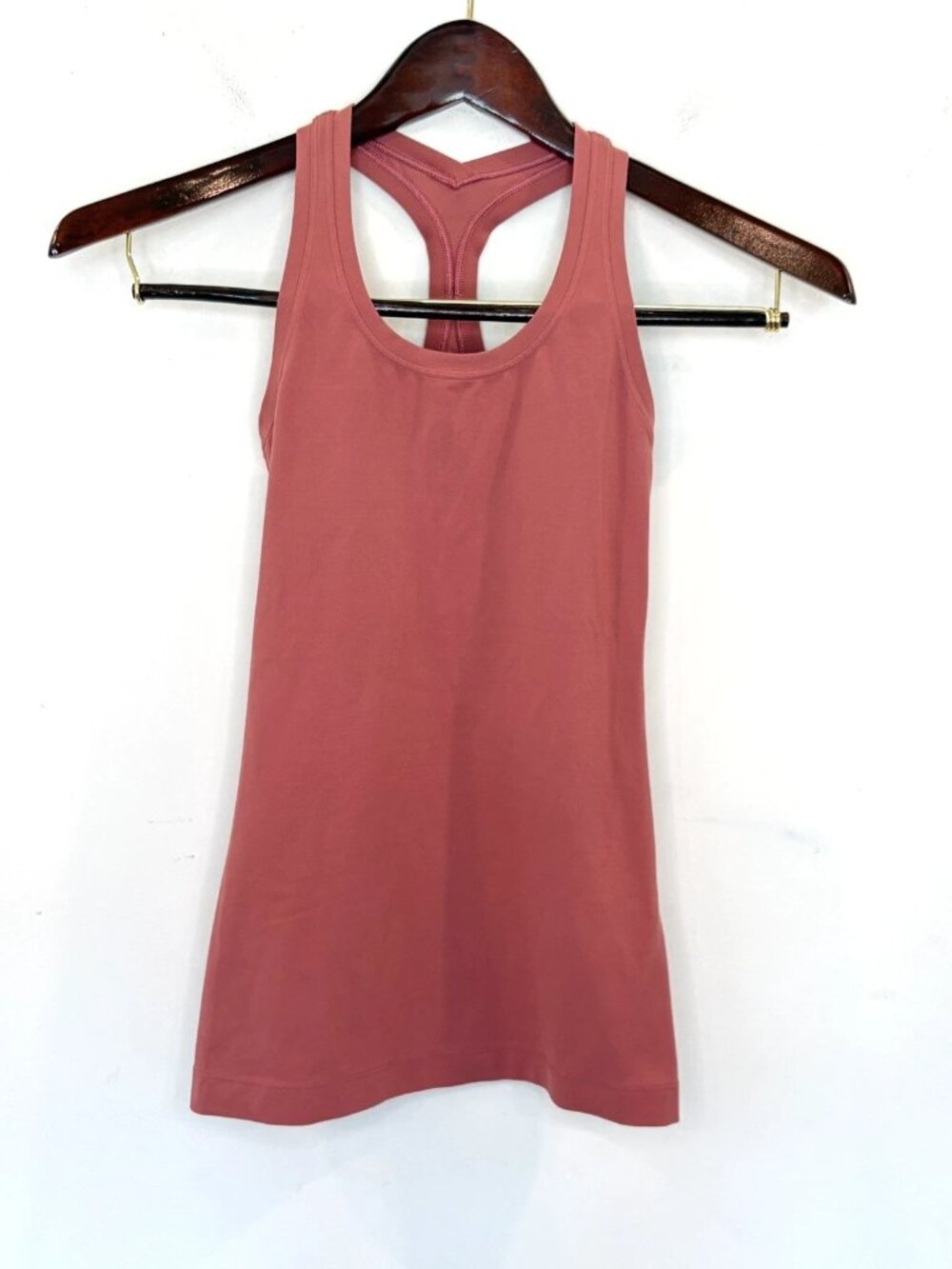 Lululemon Pink Fitted Racerback Tank Women's Sz S-see note
